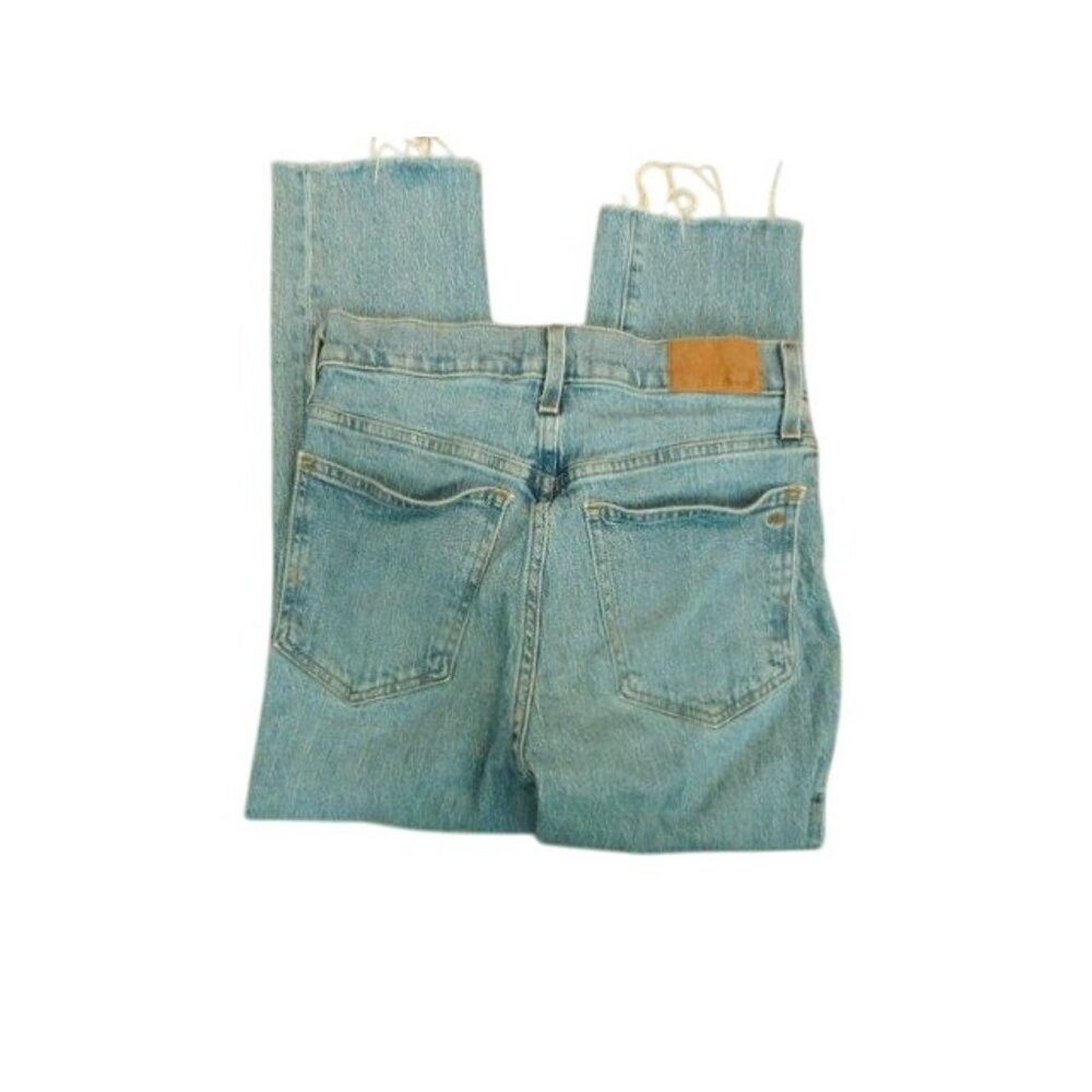 Madewell Size 26P Petite Rough Seam Prefect Vintage Med Wash Jean Denim - Picture 2 of 2